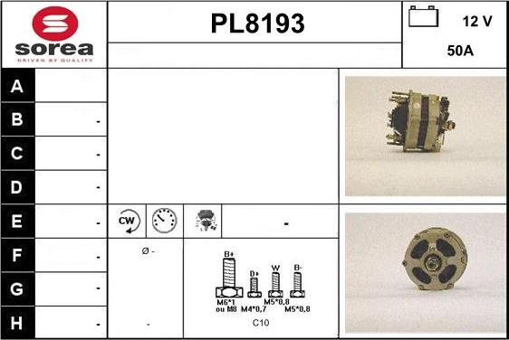 SNRA PL8193 - Генератор autosila-amz.com