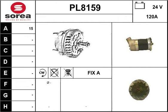 SNRA PL8159 - Генератор autosila-amz.com