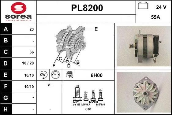 SNRA PL8200 - Генератор autosila-amz.com