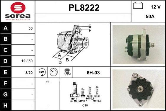 SNRA PL8222 - Генератор autosila-amz.com