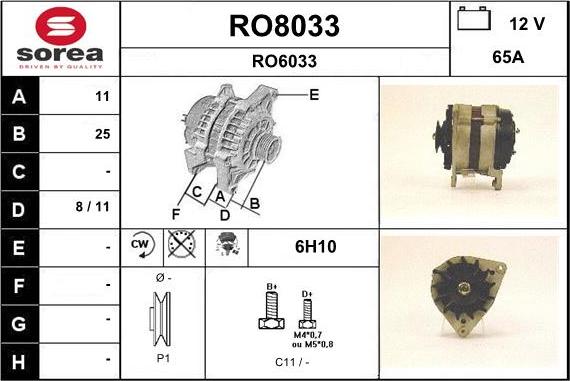 SNRA RO8033 - Генератор autosila-amz.com