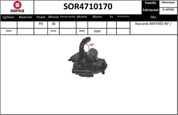 SNRA SOR4710170 - Гидравлический насос, рулевое управление, ГУР autosila-amz.com
