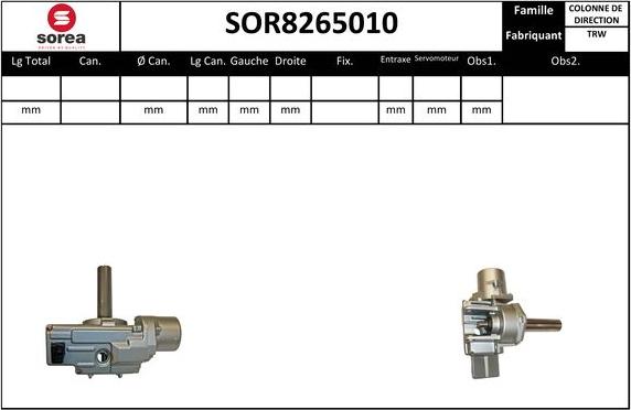 SNRA SOR8265010 - Рулевая колонка autosila-amz.com