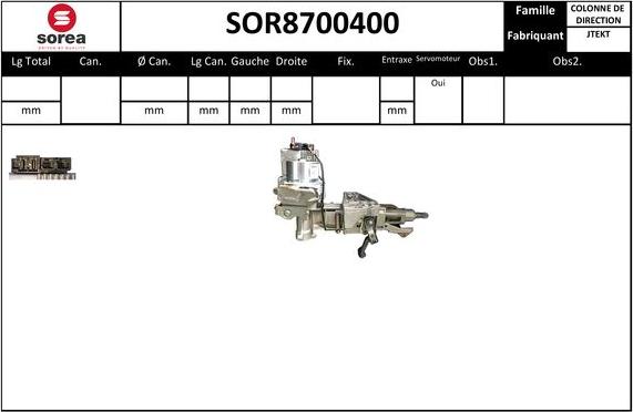 SNRA SOR8700400 - Рулевая колонка autosila-amz.com