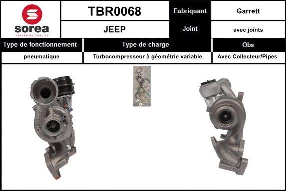 SNRA TBR0068 - Турбина, компрессор autosila-amz.com