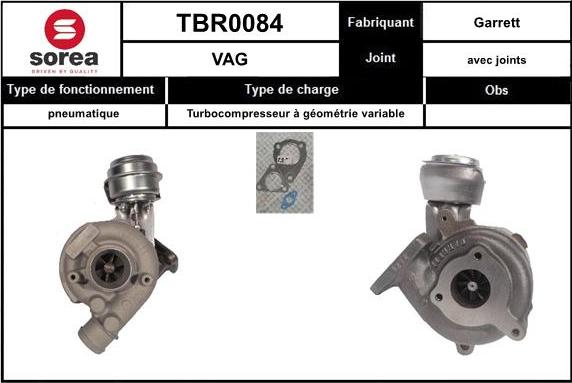 SNRA TBR0084 - Турбина, компрессор autosila-amz.com