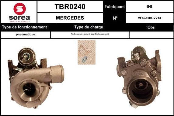 SNRA TBR0240 - Турбина, компрессор autosila-amz.com