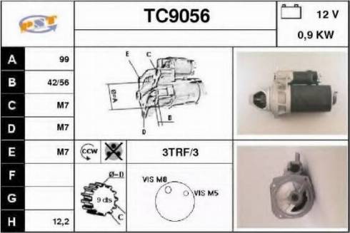 SNRA TC9056 - Стартер autosila-amz.com