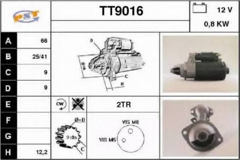 SNRA TT9016 - Стартер autosila-amz.com