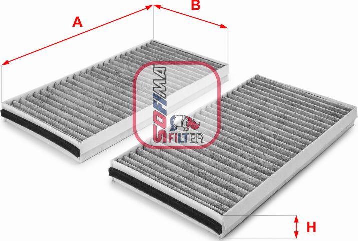 Sofima S 4127 CA - Фильтр воздуха в салоне autosila-amz.com