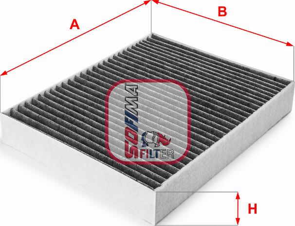 Sofima S 4312 CA - Фильтр воздуха в салоне autosila-amz.com
