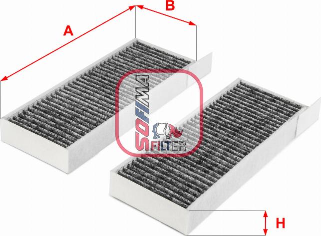 Sofima S 4254 CA - Фильтр воздуха в салоне autosila-amz.com