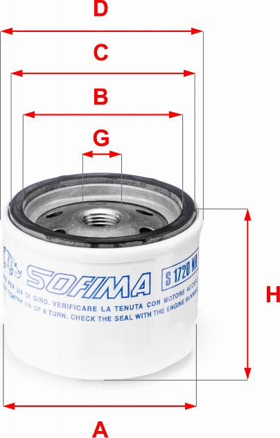 Sofima S 1720 NR - Топливный фильтр autosila-amz.com