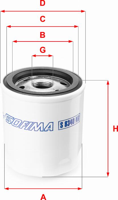 Sofima S 8340 NR - Топливный фильтр autosila-amz.com