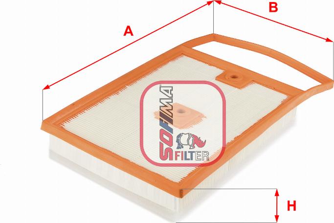 Sofima S 3692 A - Воздушный фильтр, двигатель autosila-amz.com