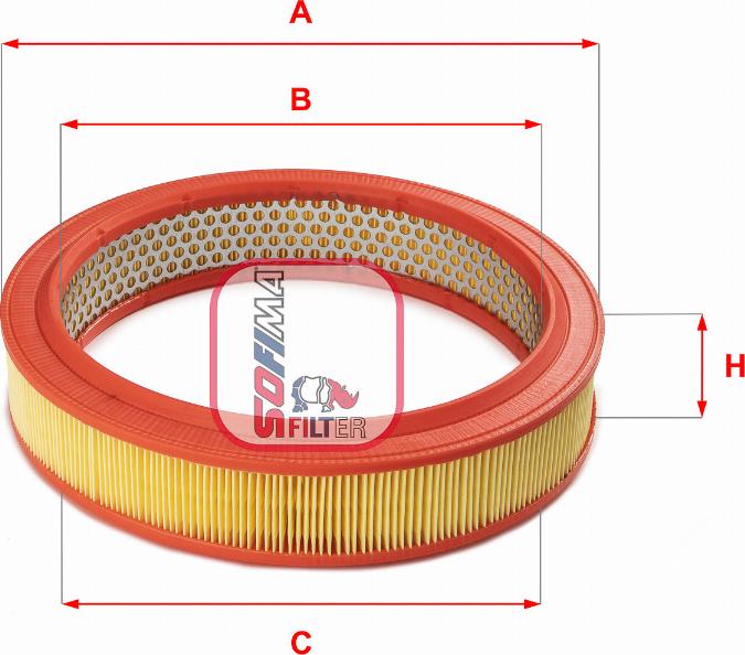 Sofima S 7460 A - Воздушный фильтр, двигатель autosila-amz.com