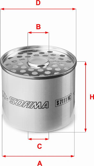 Sofima S 7111 NC - Топливный фильтр autosila-amz.com