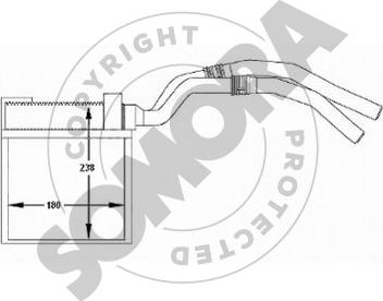 Somora 093650 - Теплообменник, отопление салона autosila-amz.com