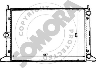 Somora 097040 - Радиатор, охлаждение двигателя autosila-amz.com