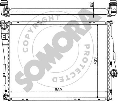 Somora 040540 - Радиатор, охлаждение двигателя autosila-amz.com