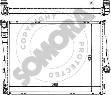 Somora 040541 - Радиатор, охлаждение двигателя autosila-amz.com