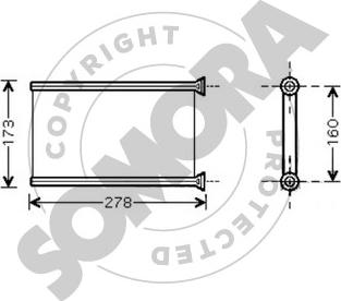 Somora 040750A - Теплообменник, отопление салона autosila-amz.com