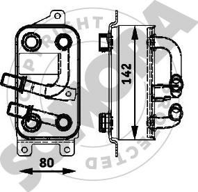 Somora 041366A - Масляный радиатор, автоматическая коробка передач autosila-amz.com