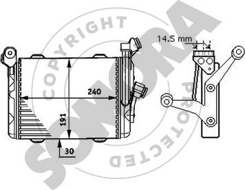 Somora 041265 - Масляный радиатор, двигательное масло autosila-amz.com