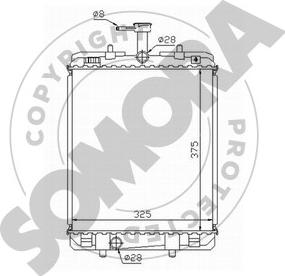 Somora 055140 - Радиатор, охлаждение двигателя autosila-amz.com