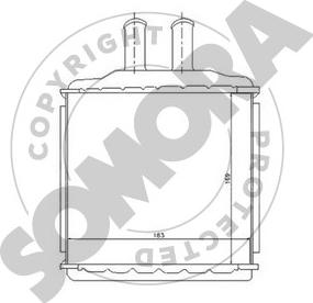 Somora 064050 - Теплообменник, отопление салона autosila-amz.com