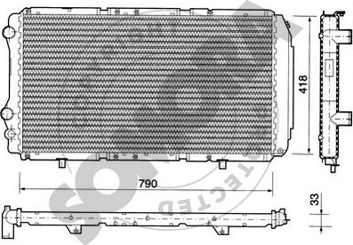 Somora 08 4041 - Радиатор, охлаждение двигателя autosila-amz.com