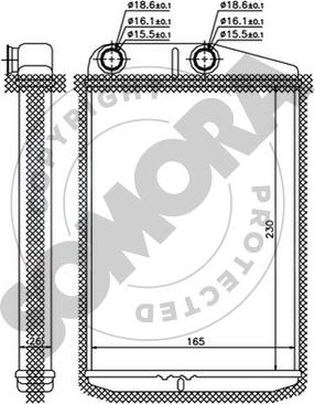 Somora 084250 - Теплообменник, отопление салона autosila-amz.com