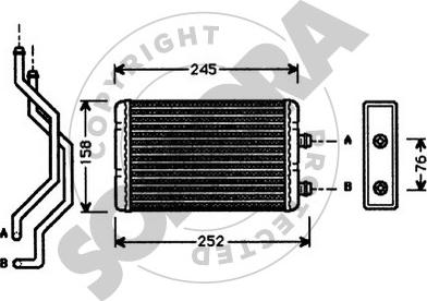 Somora 081350 - Теплообменник, отопление салона autosila-amz.com