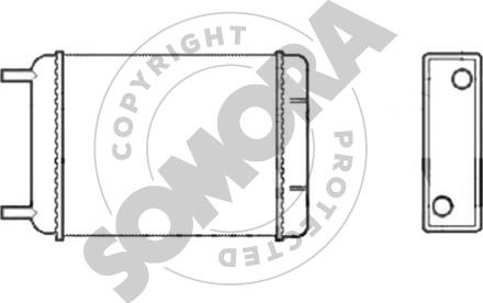 Somora 030150 - Теплообменник, отопление салона autosila-amz.com