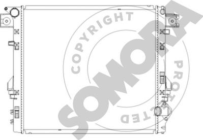 Somora 037240A - Радиатор, охлаждение двигателя autosila-amz.com