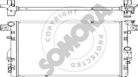 Somora 037240C - Радиатор, охлаждение двигателя autosila-amz.com