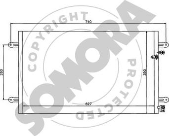 Somora 021060 - Конденсатор кондиционера autosila-amz.com