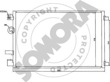Somora 198060 - Конденсатор кондиционера autosila-amz.com