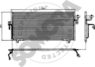 Somora 192360 - Конденсатор кондиционера autosila-amz.com