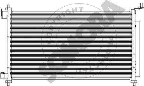 Somora 197460 - Конденсатор кондиционера autosila-amz.com