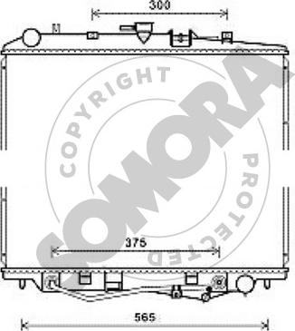 Somora 140241 - Радиатор, охлаждение двигателя autosila-amz.com
