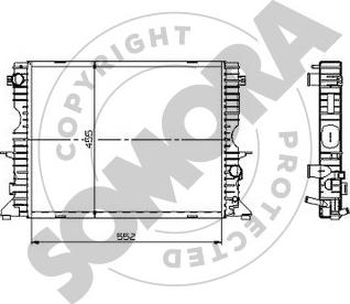 Somora 153240 - Радиатор, охлаждение двигателя autosila-amz.com