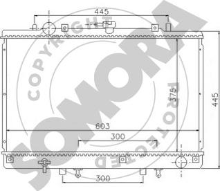 Somora 183140 - Радиатор, охлаждение двигателя autosila-amz.com