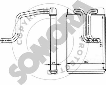 Somora 131450 - Теплообменник, отопление салона autosila-amz.com