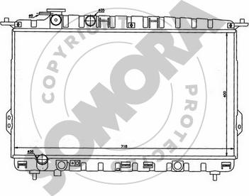 Somora 137040B - Радиатор, охлаждение двигателя autosila-amz.com