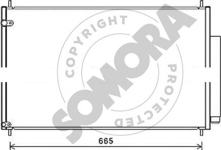 Somora 124660 - Конденсатор кондиционера autosila-amz.com