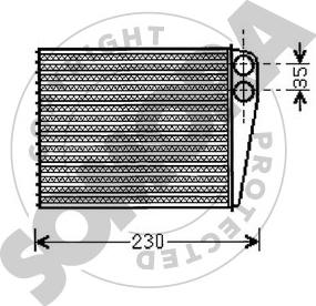 Somora 175250 - Теплообменник, отопление салона autosila-amz.com