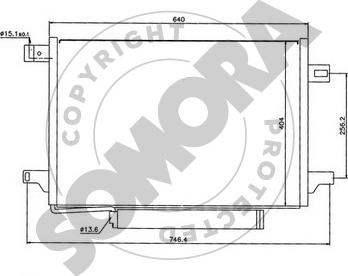 Somora 175260A - Конденсатор кондиционера autosila-amz.com