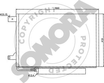 Somora 175260 - Конденсатор кондиционера autosila-amz.com