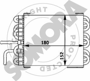 Somora 171340B - Радиатор, охлаждение двигателя autosila-amz.com